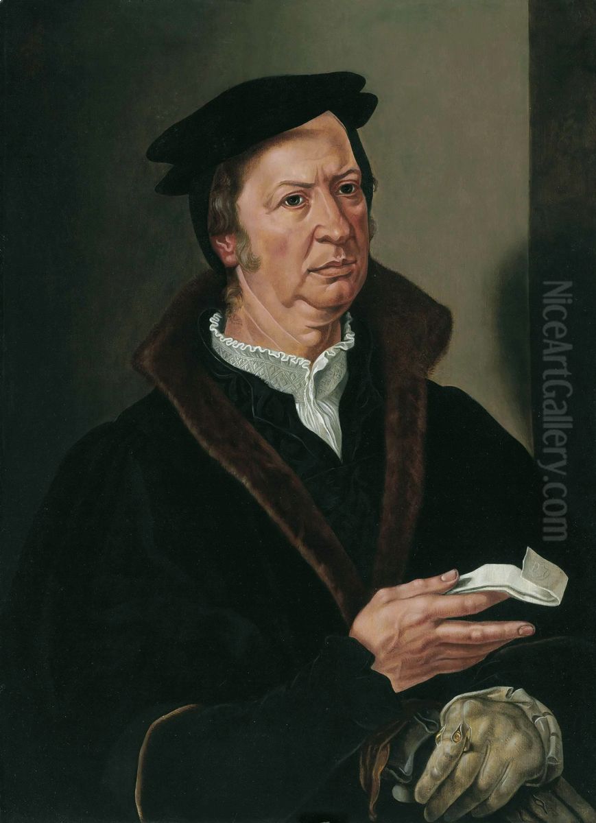 Portrait of a Man Oil Painting by Maarten Van Heemskerck