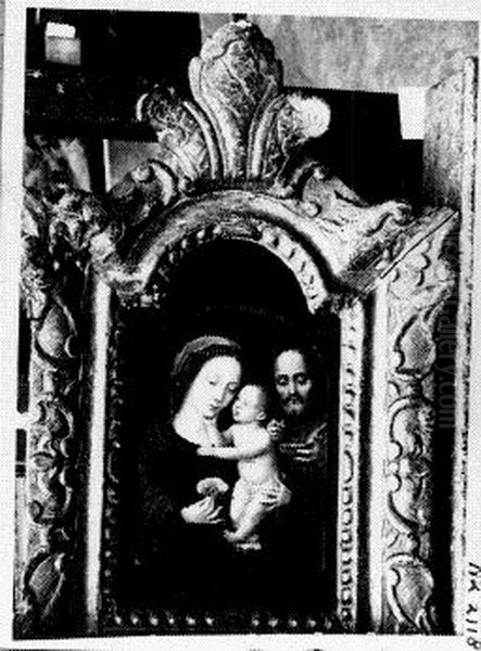 De Heilige Familie Oil Painting by Ambrosius Benson