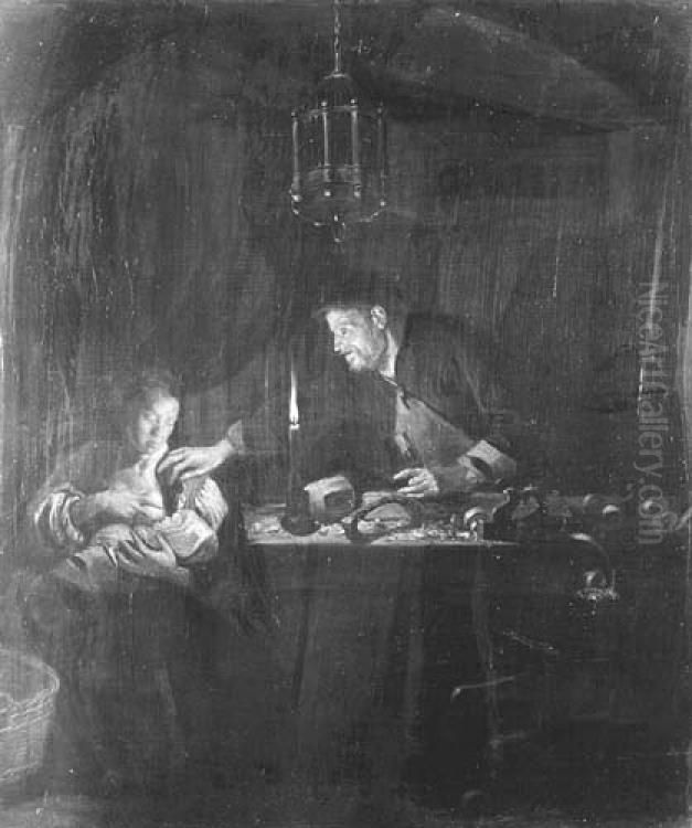 Heilige Familie Oil Painting by Emanuel de Witte