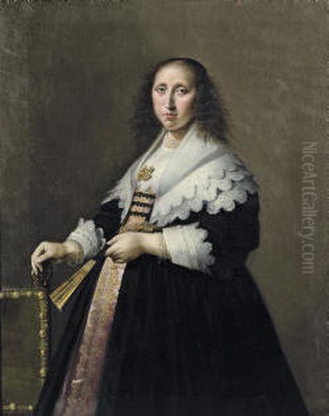 Portrait of a Woman Oil Painting by Hendrik Gerritsz Pot