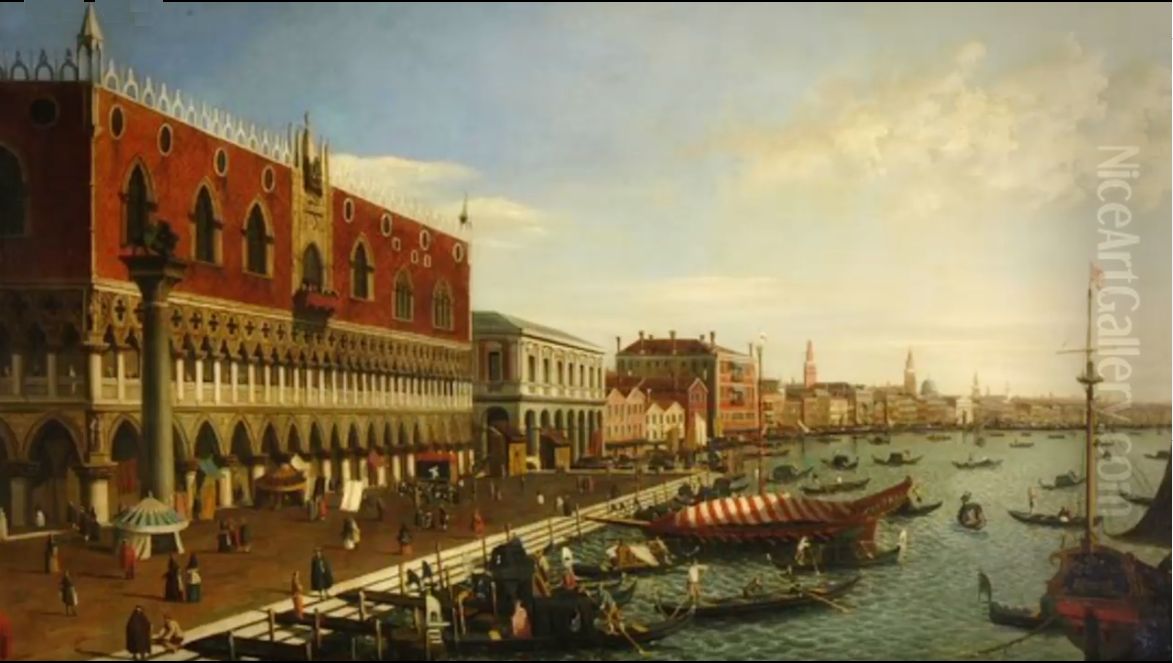 Venedig (Dogernpalast) Oil Painting by Canaletto
