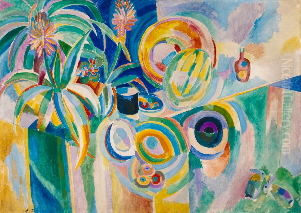 Symphonie coloree Oil Painting by Robert Delaunay