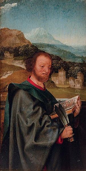 Altarflugel, hl. Bartholomaus Oil Painting by Master of 1518