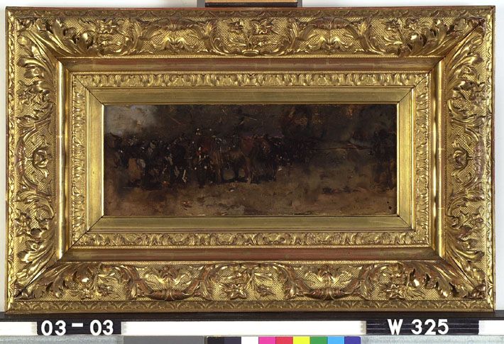 Veldartillerie Oil Painting by George Hendrik Breitner