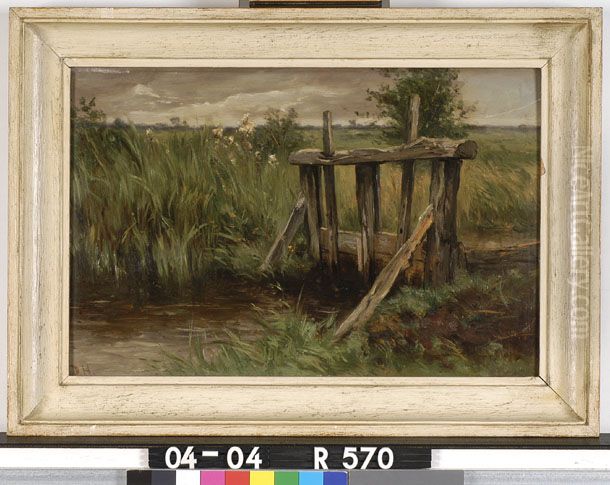 Duiker in de Kempen Oil Painting by Johannes-Hubertus-Leonardus de Haas