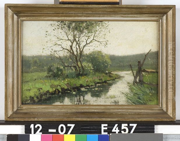 Polderlandschap Oil Painting by Cornelis Kuypers