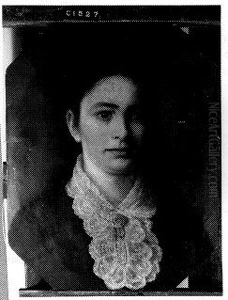 Anna Julia Couwenberg Oil Painting by Martinus Wilhelmus Liernur