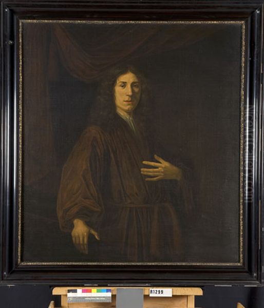 Portret van een man Oil Painting by Abraham Van Calraet