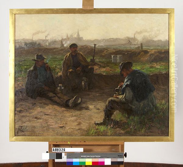 Schaftuur (Schafttijd) Oil Painting by Jacques Zon