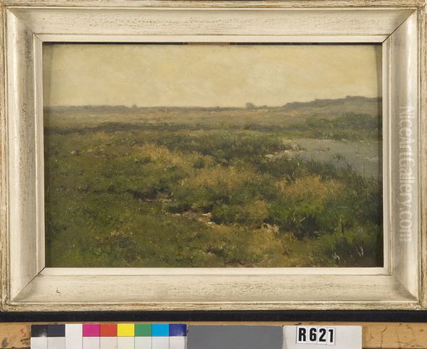 Moerasland Oil Painting by Johannes-Hubertus-Leonardus de Haas