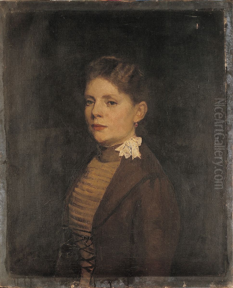 Johanna Maria Catharina Henriette Balmakers (1867-1895) Oil Painting by Albert Neuhuys