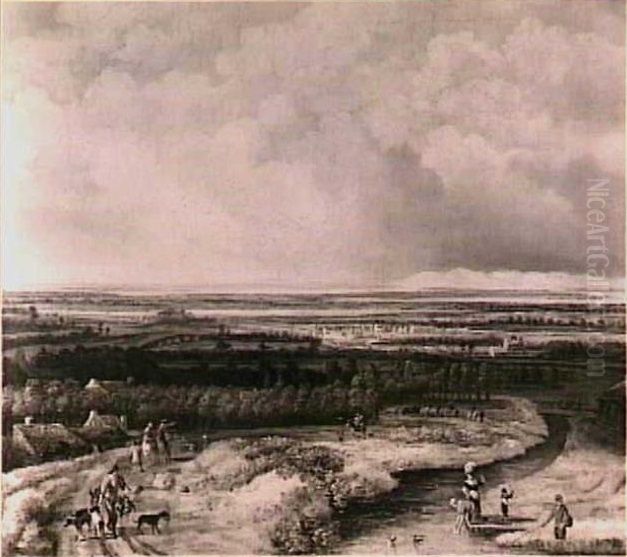 Riviermonding Oil Painting by Philips Koninck