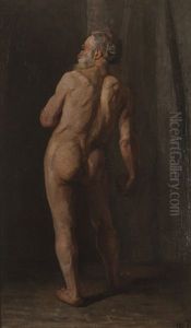 Standing male nude