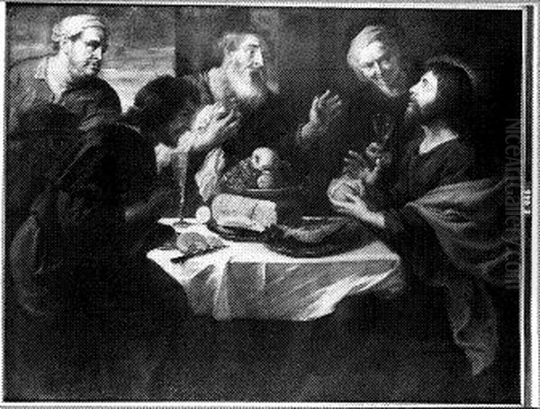 De maaltijd te Emmaus Oil Painting by (studio of) Rubens, Peter Paul