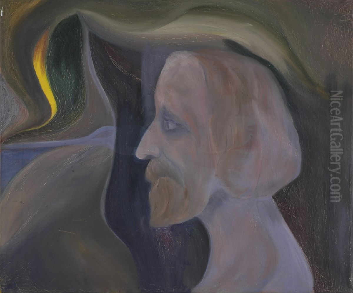 Profeet? Oil Painting by Karel Albert Schmidt