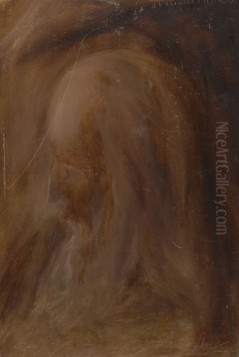Portret profeet? Oil Painting by Karel Albert Schmidt