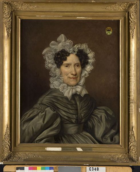 Paulina Loeff Heshusius (1763-1840). Echtgenote van Anthony Hoynck van Papendrecht Oil Painting by Cornelis Cels