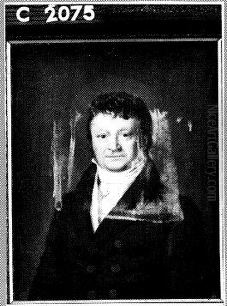 Portrait of Maurits Adriaan de Savornin Lohman (1770-1833) Oil Painting by Willem Bartel Van Der Kooi