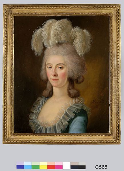 Cornelia Rees (1765-1788). Echtgenote van Adriaan Johannes v Oil Painting by Abraham van Strij