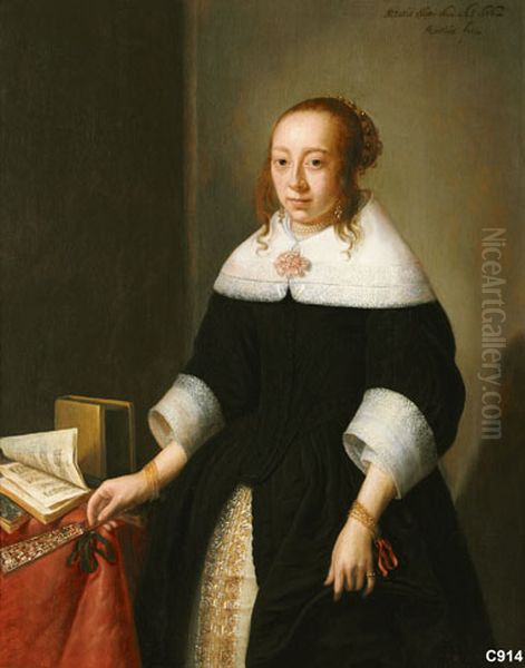 Lysabeth Veen (geb.1640). Echtgenote van Willem van Neck Oil Painting by Jan Albertsz Rotius