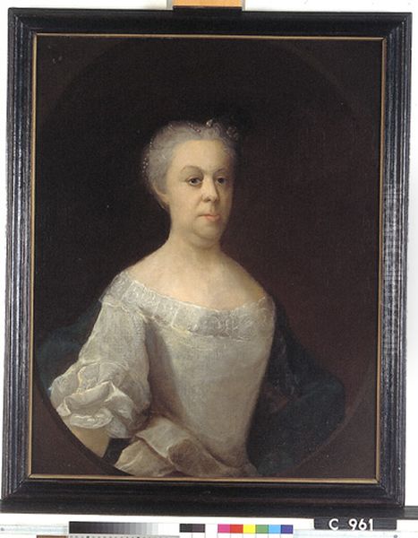 Elisabeth Wijnanda Munnicks (1688-1752) Oil Painting by Olof Arenius