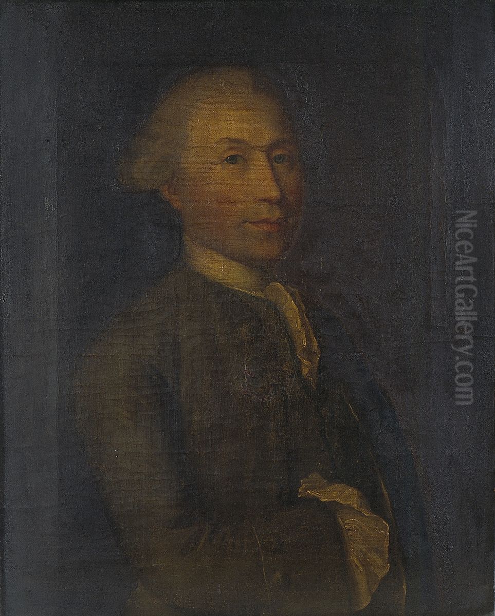 Unknown man in the Walther family Oil Painting by Johann Ludwig Aberli