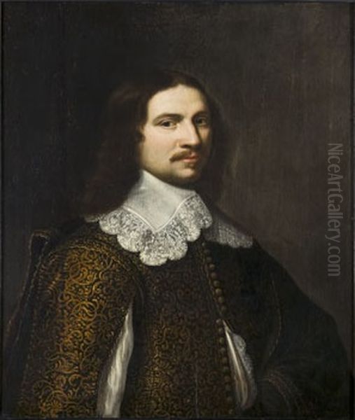 Portrait of Salomon van Schoonhoven Oil Painting by Jacob Willemsz Delff the Younger
