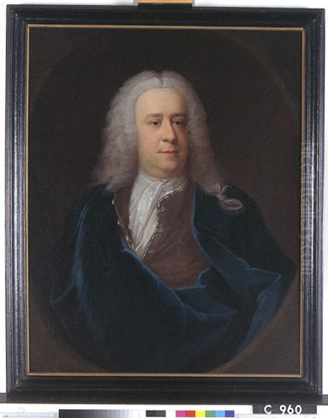 Portrait of Hendrik van Baerle (1685-1744) Oil Painting by Olof Arenius