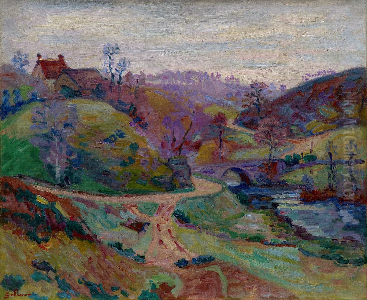 Crozant, Pont Charraud Oil Painting by Armand Guillaumin