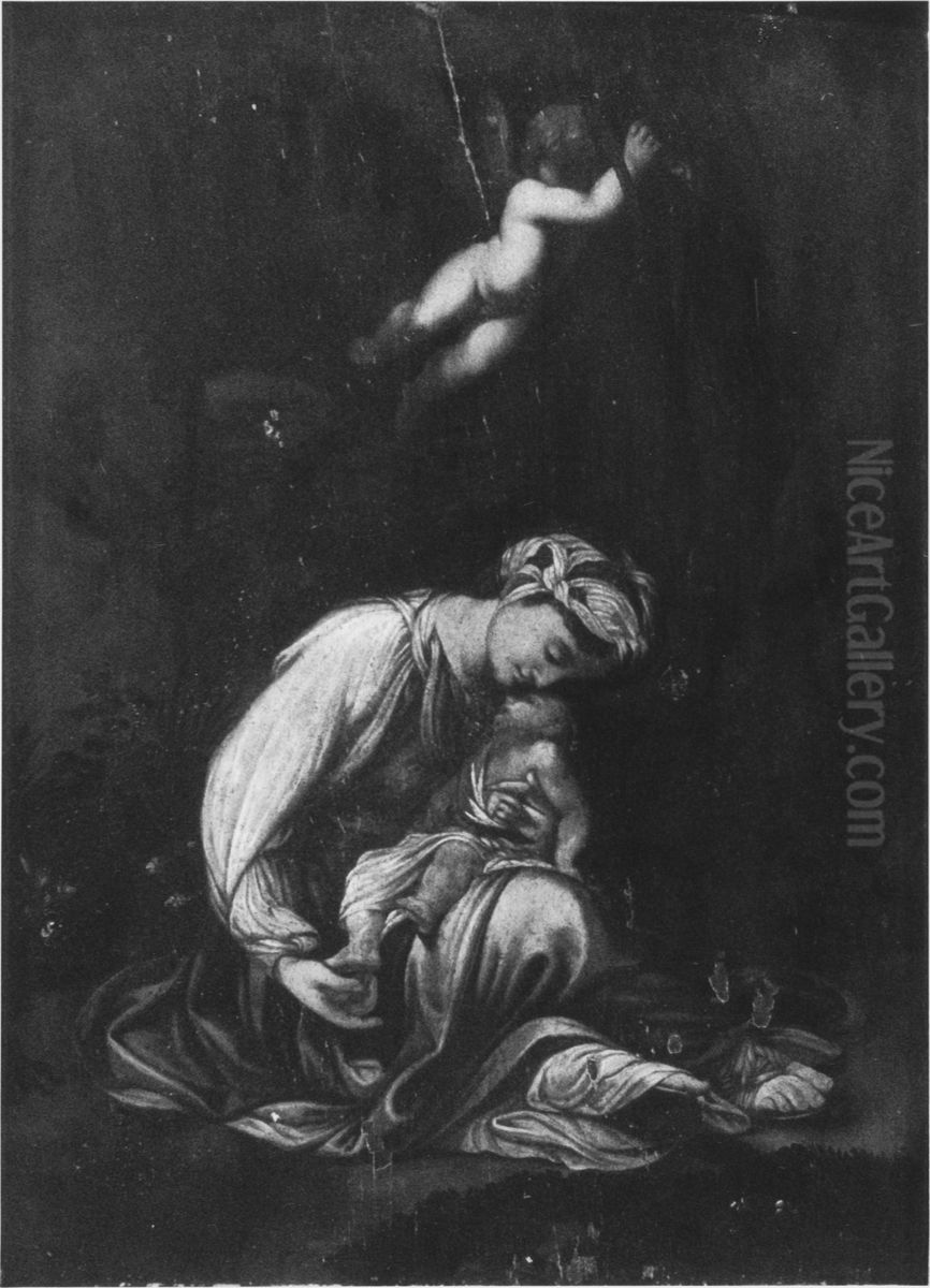 La Zingarella Oil Painting by Antonio da Correggio