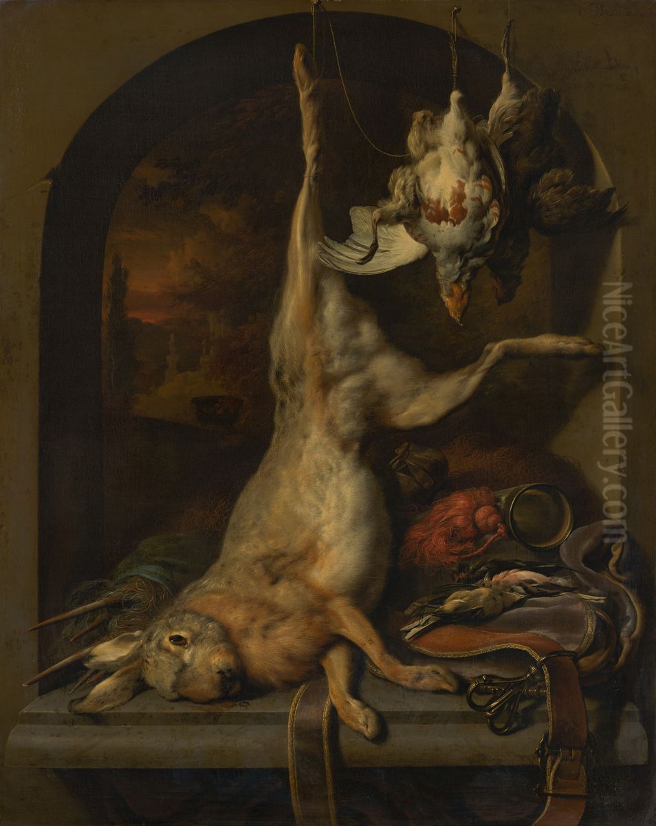 Dead Hare Oil Painting by Jan Weenix