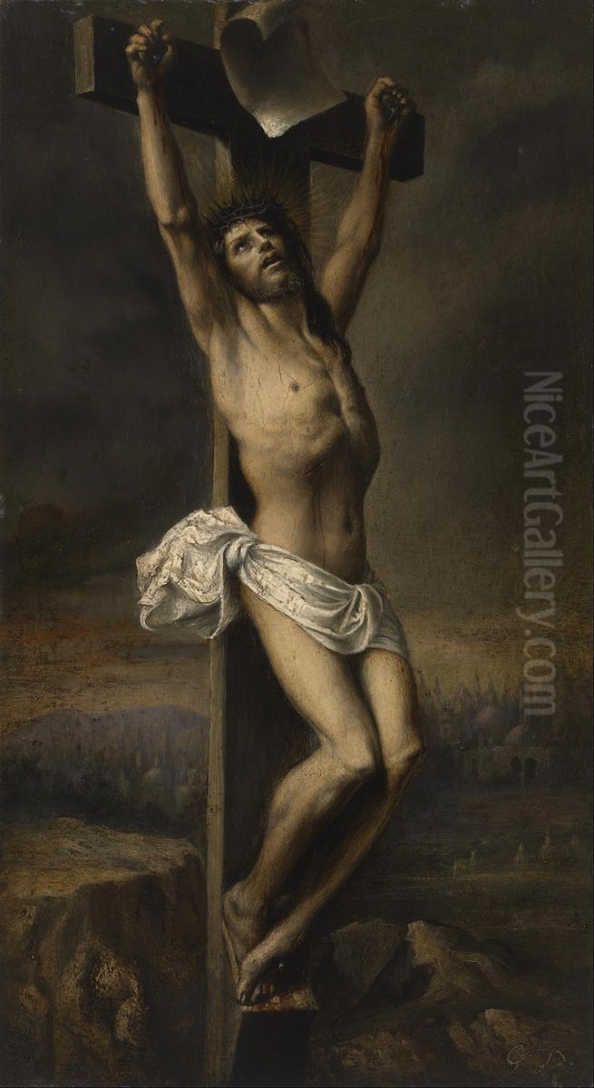 Christ on the Cross Oil Painting by Gustave Dore