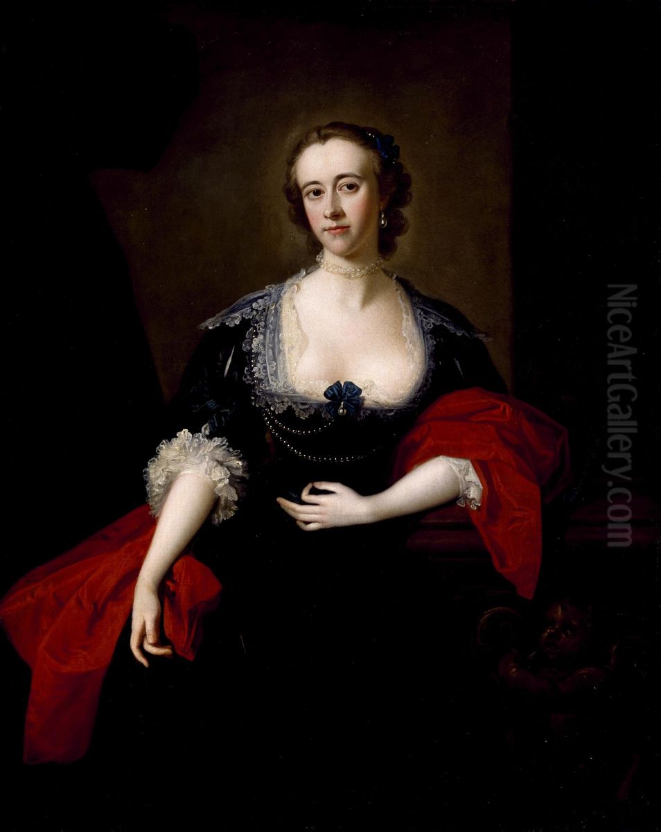 Miss Alicia Macartney Oil Painting by Thomas Hudson