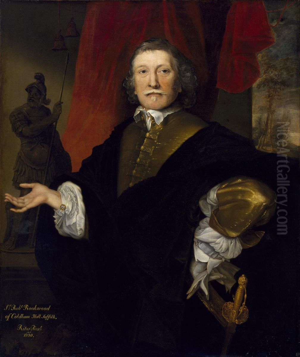 Sir Robert Rookwood Oil Painting by John Michael Wright