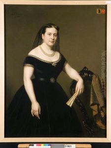 Portrait of Eldina Aldegonde Gaymans, (1835-1915), vrouw van jnkhr. Paulus Anne van Beresteyn