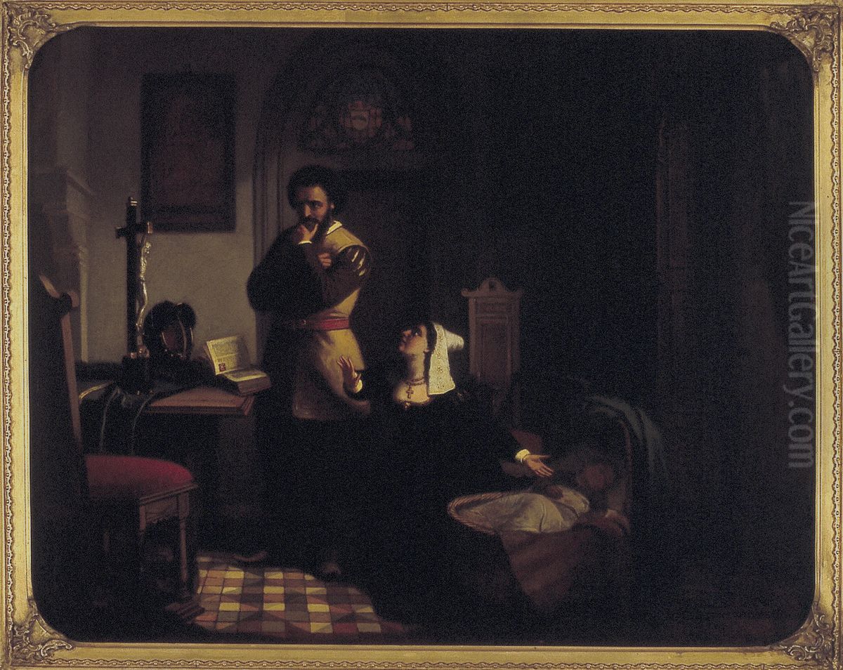 De vastberadenheid van Allairt Beylinc Oil Painting by Jacobus Schoemaker Doyer
