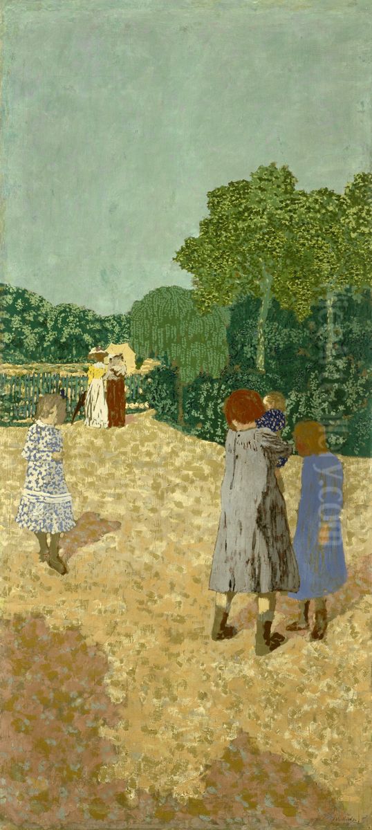 The Promenade Oil Painting by Jean-Edouard Vuillard