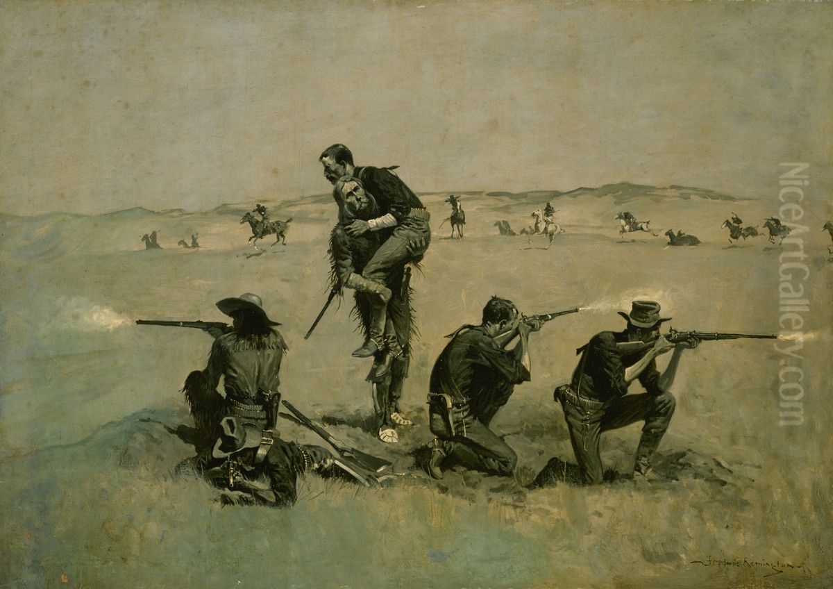 The Last Stand Oil Painting by Frederic Remington