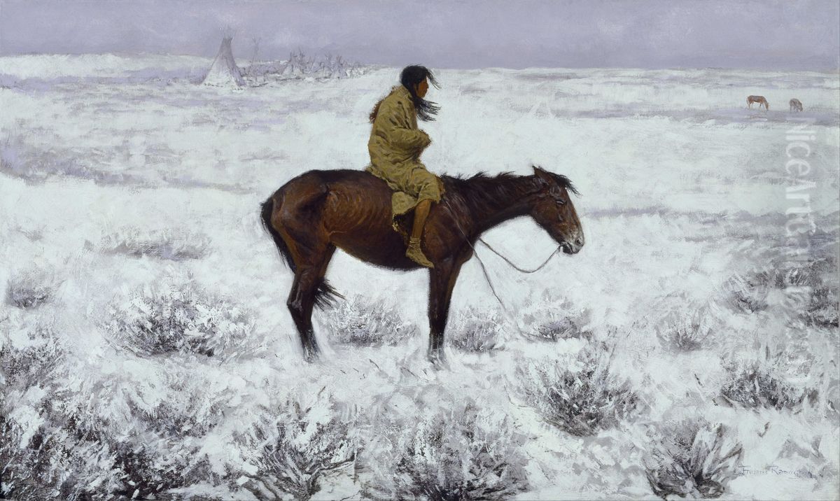 The Herd Boy Oil Painting by Frederic Remington