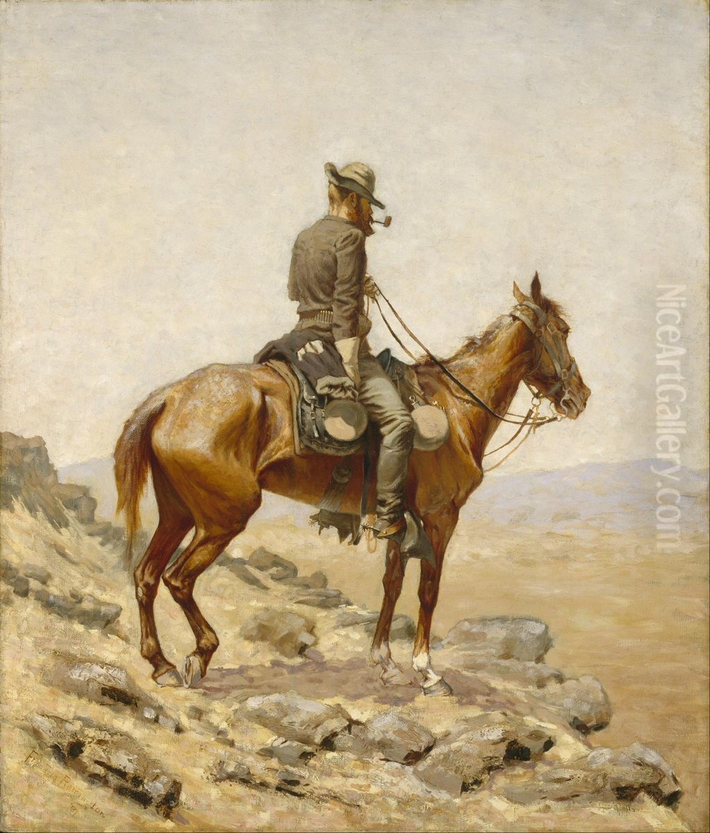 The Lookout Oil Painting by Frederic Remington