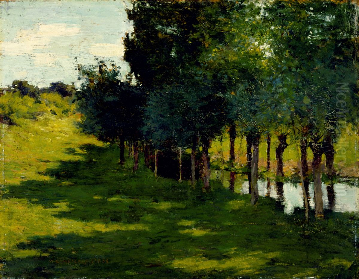 Sunlight and Shadow Oil Painting by Willard Metcalf