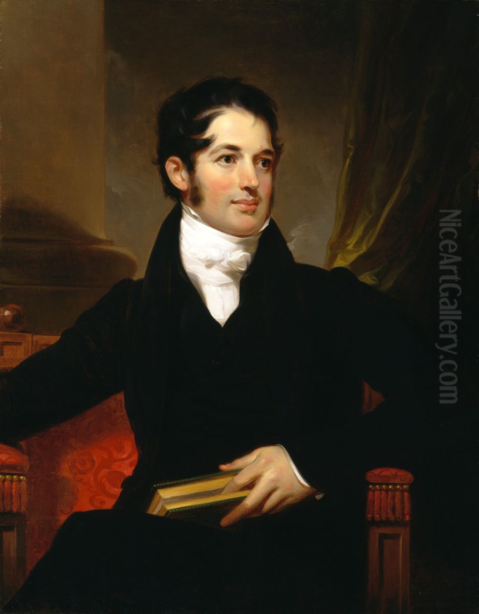 Portrait of James Cornell Biddle (1795-1838) Oil Painting by Thomas Sully