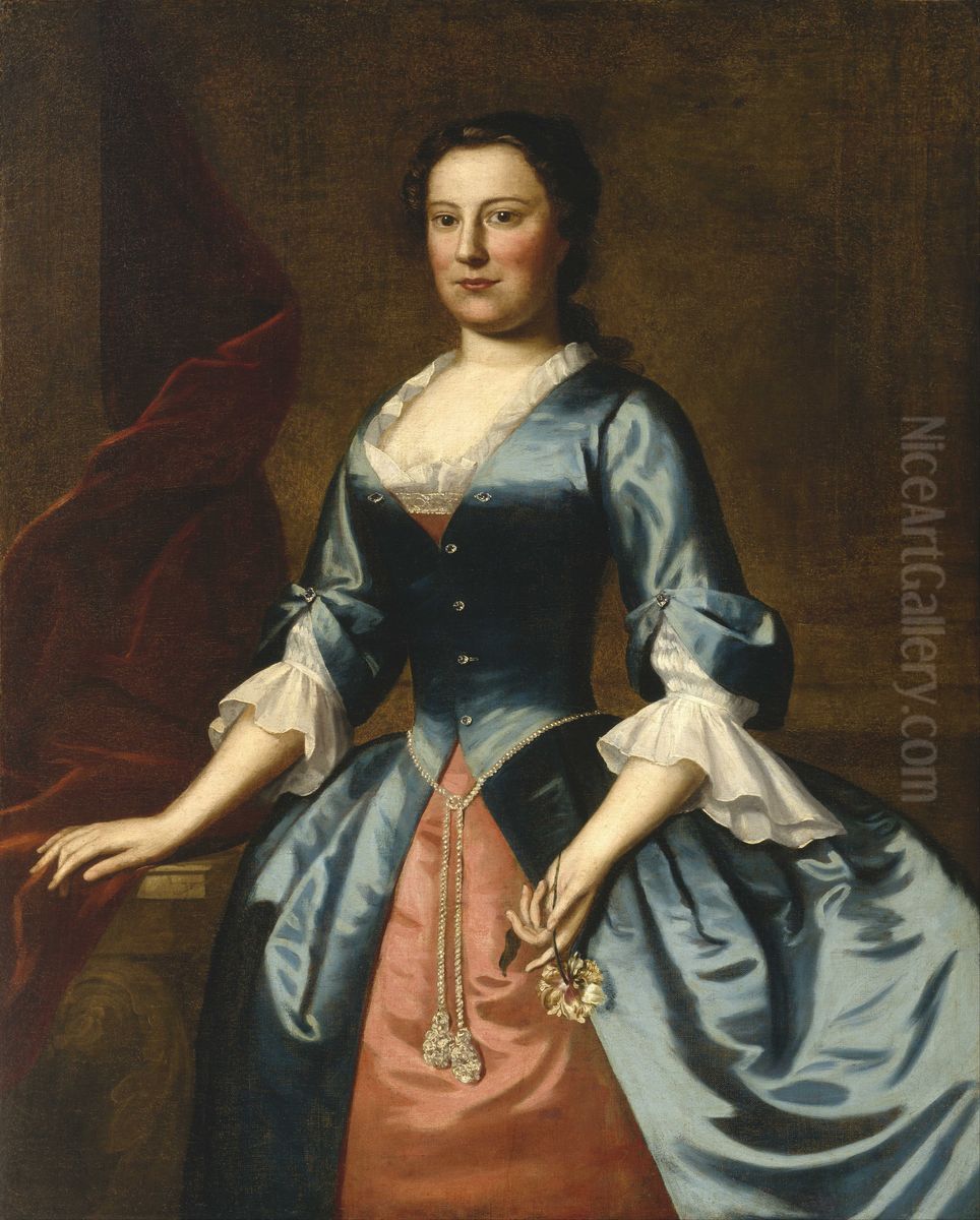 Portrait of Mrs. Samuel McCall, Sr. Oil Painting by Robert Feke