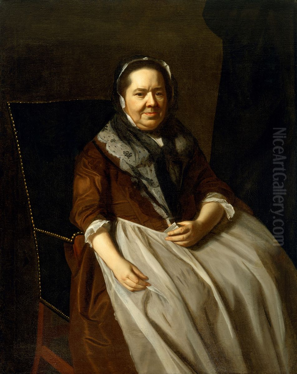Portrait of Mrs. Paul Richard (Elizabeth Garland, 1700-1774) Oil Painting by John Singleton Copley