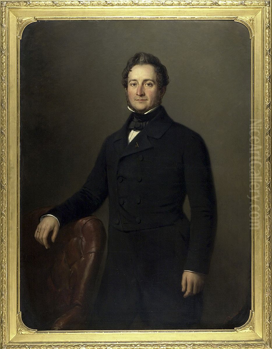 Portrait of Christiaan Willem Johan (1806-1872), Baron van Boetzelaer Oil Painting by Nicolaas Pieneman
