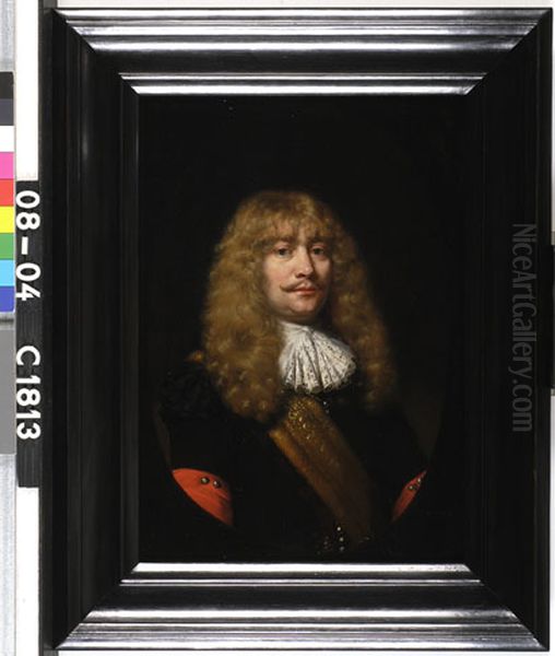 Portrait of Jan van Loon (1633-1685) Oil Painting by Nicolaes Maes