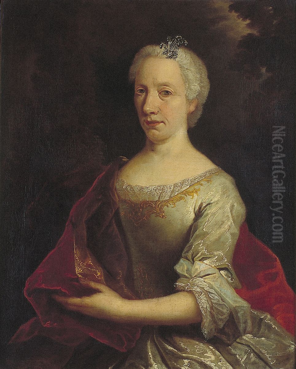 Helena Gillerdon (1675-1737) Oil Painting by Jan Maurits Quinkhard