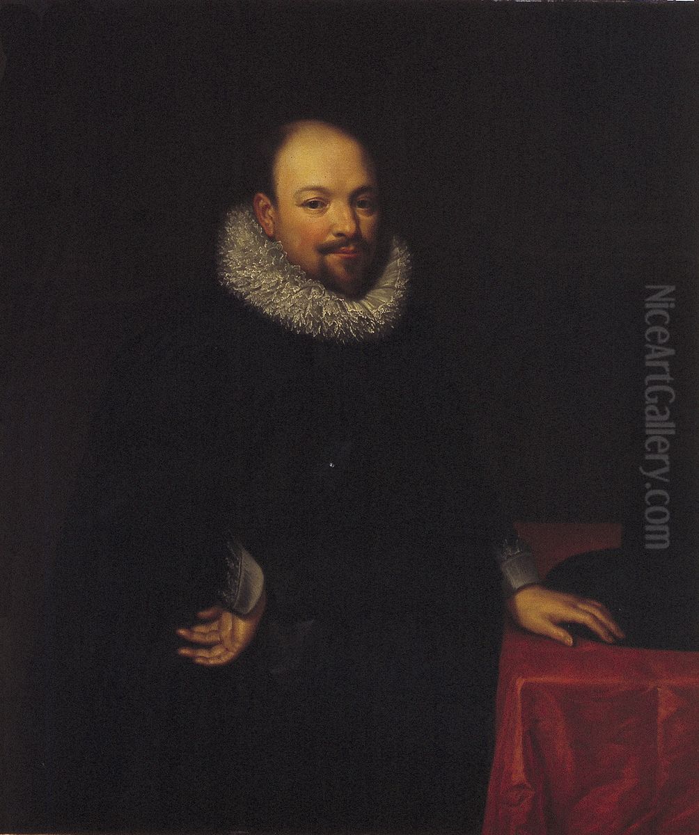 Portrait of Francois Fagel Oil Painting by Jan Van Ravesteyn