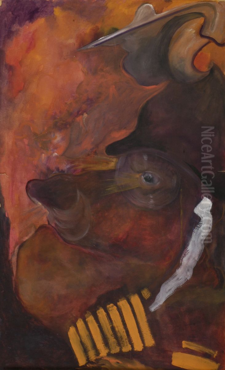 Persiflage WO I Oil Painting by Karel Albert Schmidt