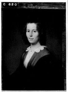 Portrait of  Louisa Johanna van Hoorn (1796-1878) , vrouw van jnkhr. Johan Cornelis de Mauregnault (1793-1877)
